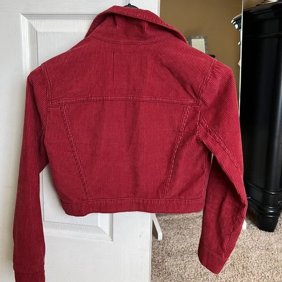 Hollister Corduroy Crop Jean Jacket XS - Picture 3 of 5